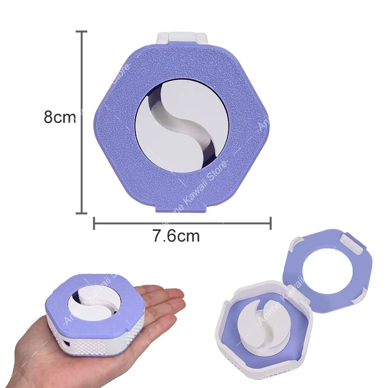3D Printed Rotatable Wire Winder Box Portable Wire Organizer Cord Cable Winder Management Storage Box for Charging Data
