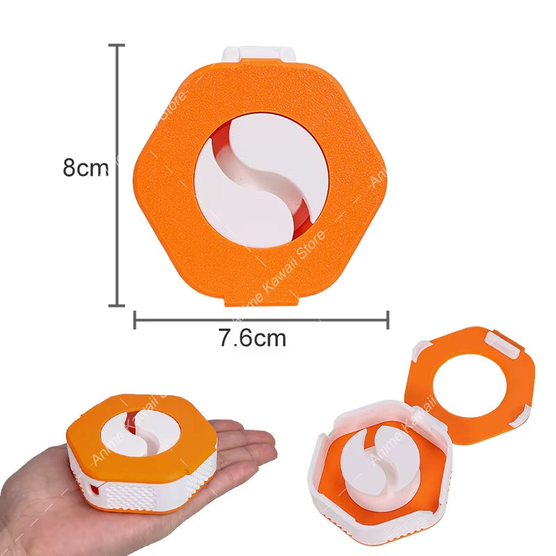 3D Printed Rotatable Wire Winder Box Portable Wire Organizer Cord Cable Winder Management Storage Box for Charging Data