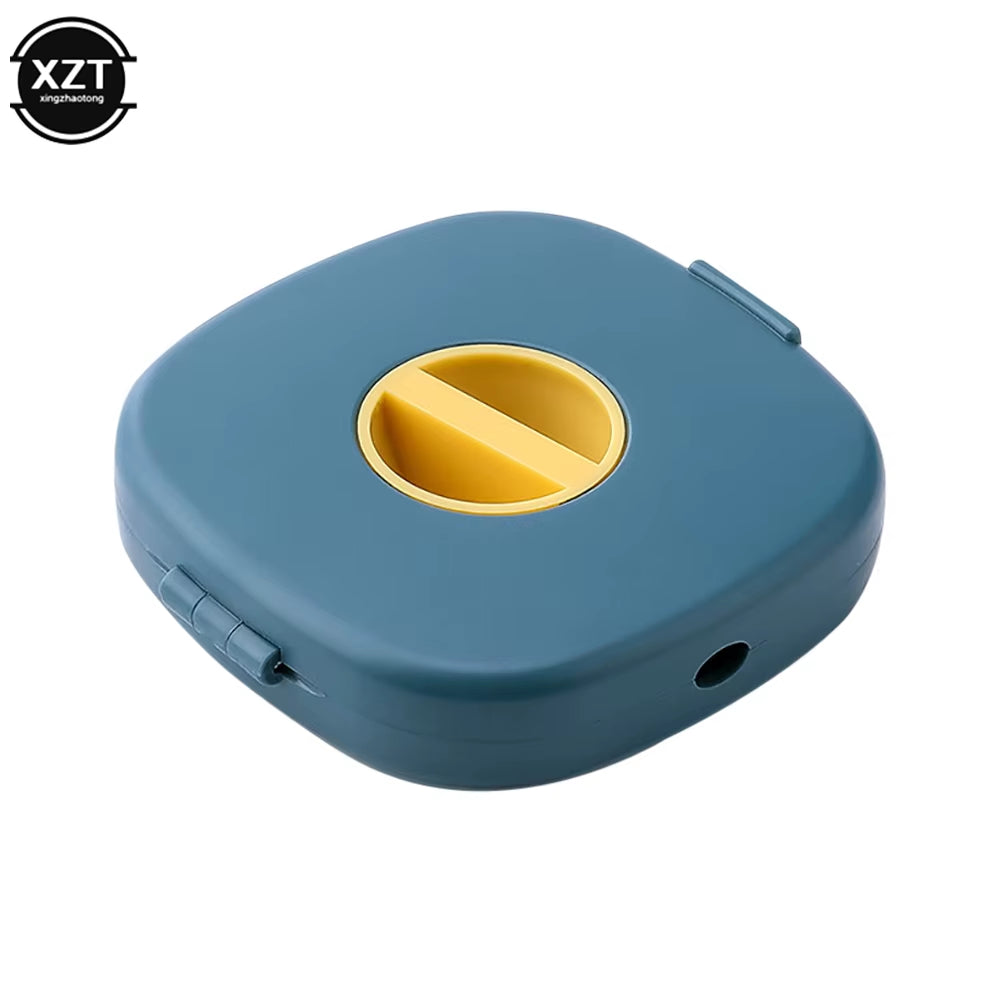 Cable Organizer Rotating Cable Winder Box Plastic Portable Wire Storage Case Phone Holder Mouse Wire Earphone Cord Storage