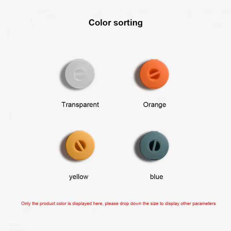 1PC Portable round Rotatable Data Cable Organizer Storage Box Winder for Mobile Phone Charging Cable Winder Thread Management